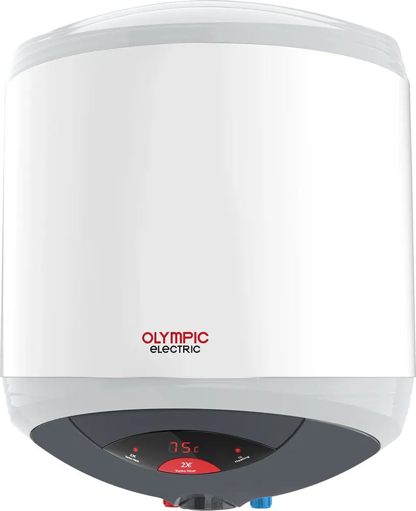 سخان مياه كهرباء أولمبيك هيرو تيربو، 30 لتر، شاشة ديجيتال ، أبيض، OYE03021WN