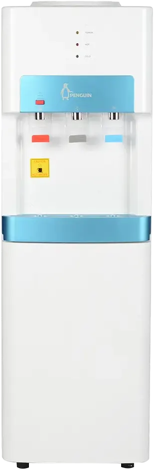 مبرد مياه بنجوين، 3 حنفية(عادي+ بارد+ساخن)تحميل علوي،حافظة، أبيض، HR-002