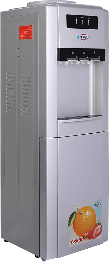 مبرد مياه بيرجن 3 حنفية، (عادي، بارد، ساخن)، فضي، BYB 110-3