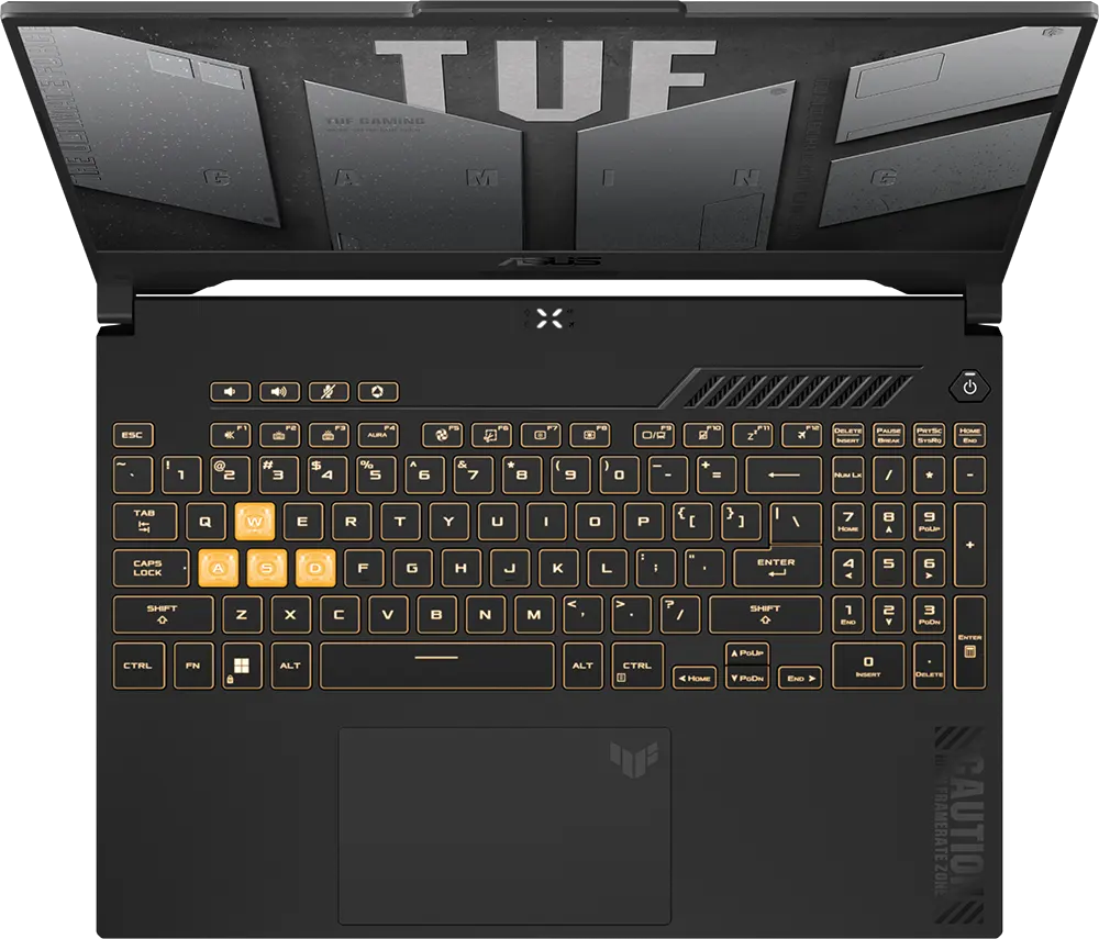 لاب توب أسوس TUF F15 للألعاب، معالج إنتل كور i7-12700H ، رامات 16 جيجابايت، هارد 512 جيجابايت SSD ، كارت شاشة NVIDIA® GeForce RTX™ 3050 4GB، شاشة 15.6 بوصة FHD، ويندوز 11، رمادي