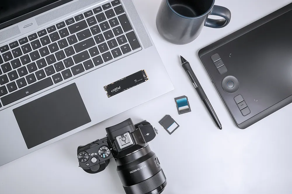 قرص صلب كروشيال P3، سعة 1 تيرابايت، PCIE 3.0 NVME M.2 SSD، أسود، CT1000P3SSD8