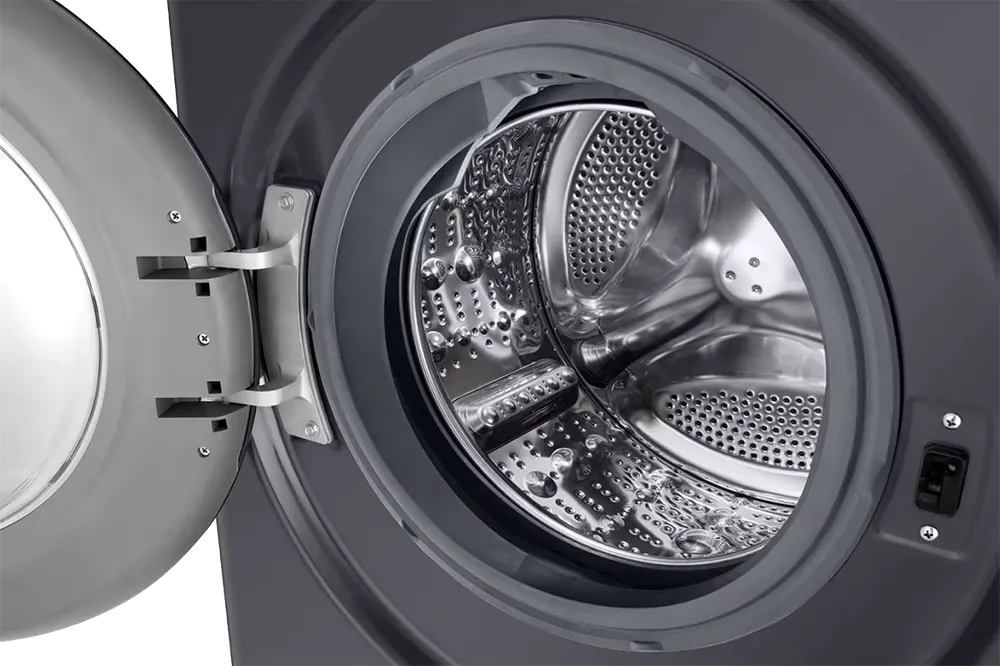 LG Vivace Full Automatic Washing Machine, Front Load, 9 Kg, 1400 Rpm, Steam Wash, Dark Silver, F4R3VYG6J