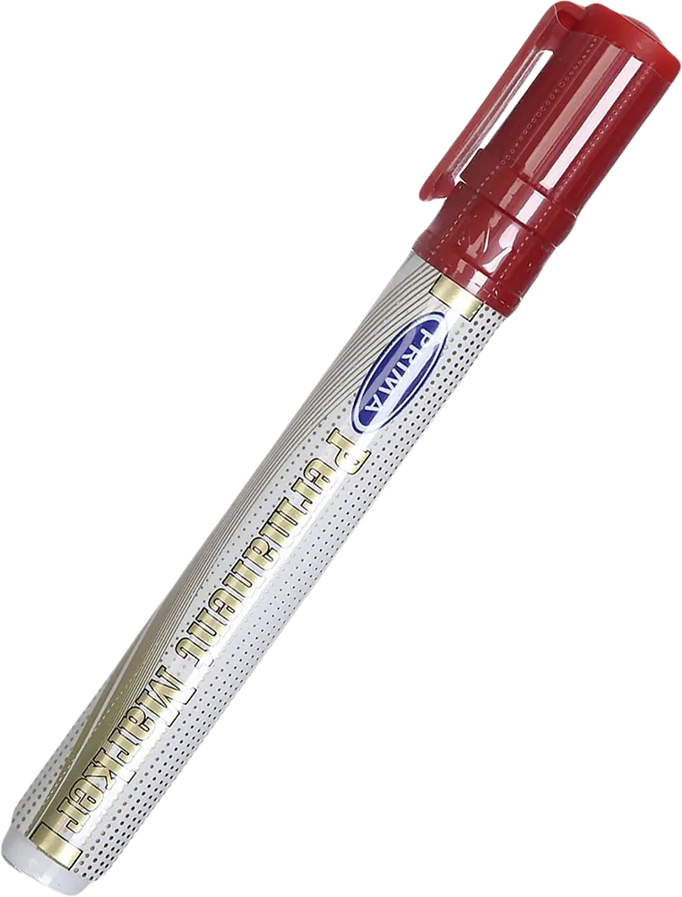 قلم ماركر سبورة بيضاء بريما ،حبر ثابت ،أحمر