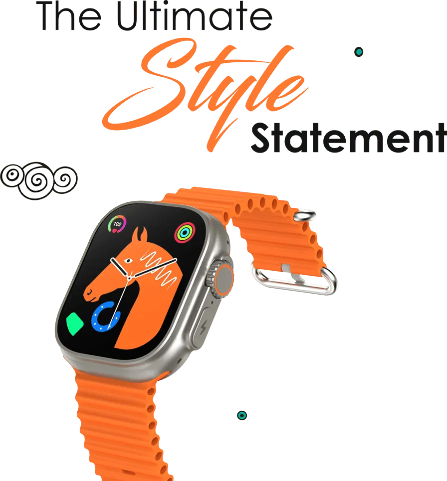 Itel Smart Watch 2 ULTRA, 2.0 inch IPS touch screen, water resistant, 600 mAh Battery, Orange, ISW-32U