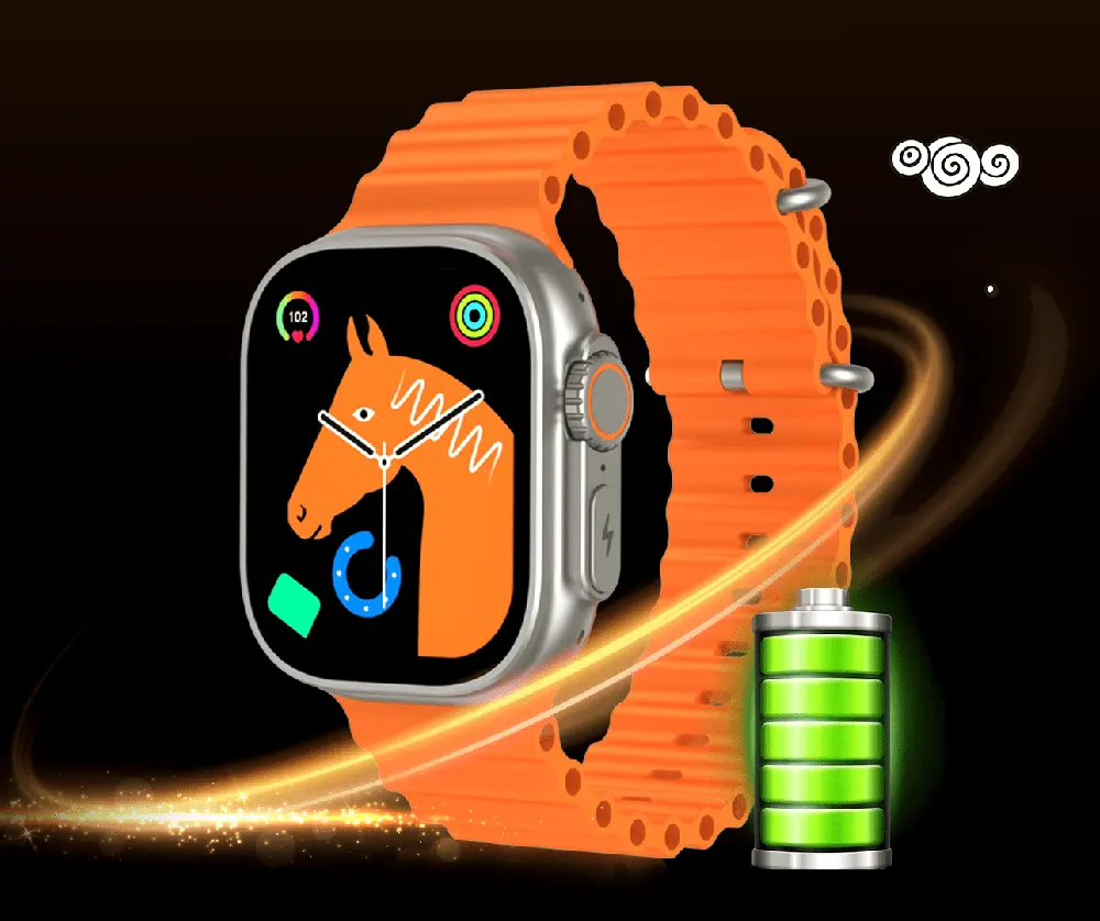 Itel Smart Watch 2 ULTRA, 2.0 inch IPS touch screen, water resistant, 600 mAh Battery, Orange, ISW-32U