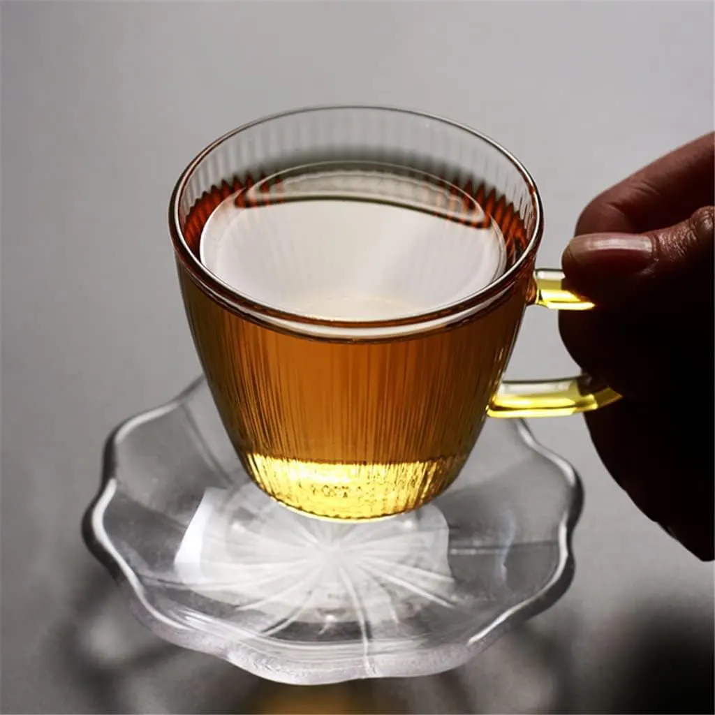 فنجان قهوه مخطط 120 مل،شفاف