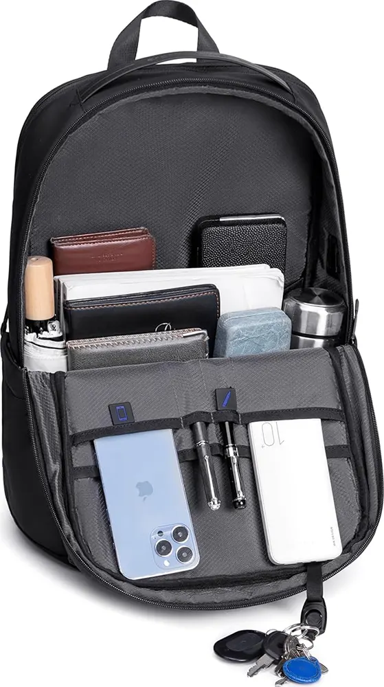 Arctic Hunter Laptop Backpack, 15.6 In, Water resistant, Black-Grey, B00555