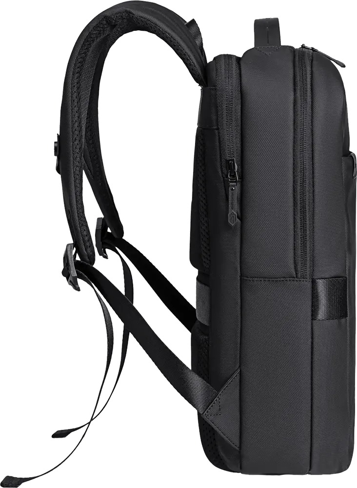 Arctic Hunter Laptop Backpack, 15.6 In, Water resistant, Black-Grey, B00574