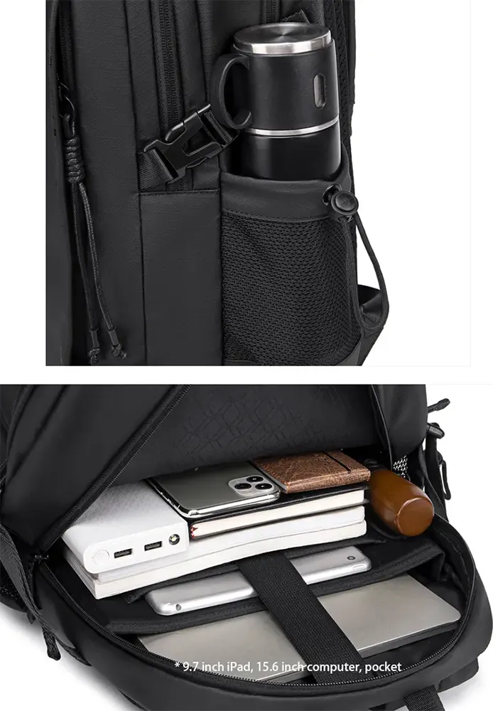 Arctic Hunter Laptop Backpack, 15.6 In, Water resistant, Multi-Color, B00530