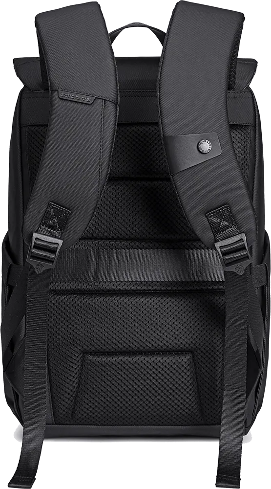 Arctic Hunter Laptop Backpack, 15.6 In, Water resistant, Anti-Theft, Black-Grey, B00559