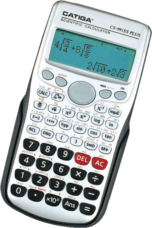 Catiga Scientific Calculator, 417 Functions, Silver