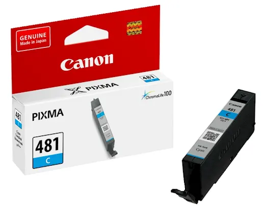 خرطوشة حبر بيكسما من كانون 481C ،سماوي