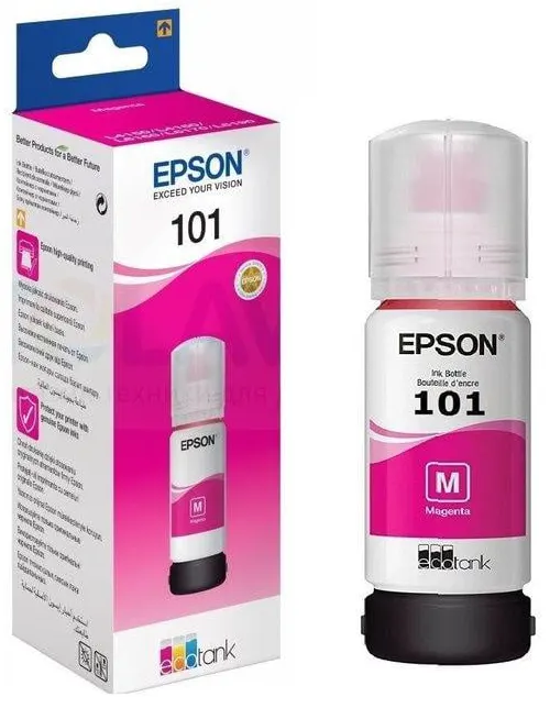 Epson 101M Magenta ink bottle, 70 ml