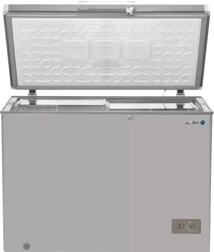 White Whale Chest Freezer, Defrost, Silver, WCF-345