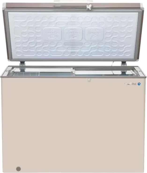 White Whale Defrost Chest Freezer, Aluminum Interior, Champagne, WCF-345