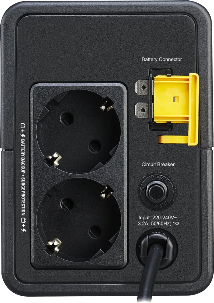 APC Schneider Easy UPS, 700VA, 230V, USB Input, Black, BV6501-GR