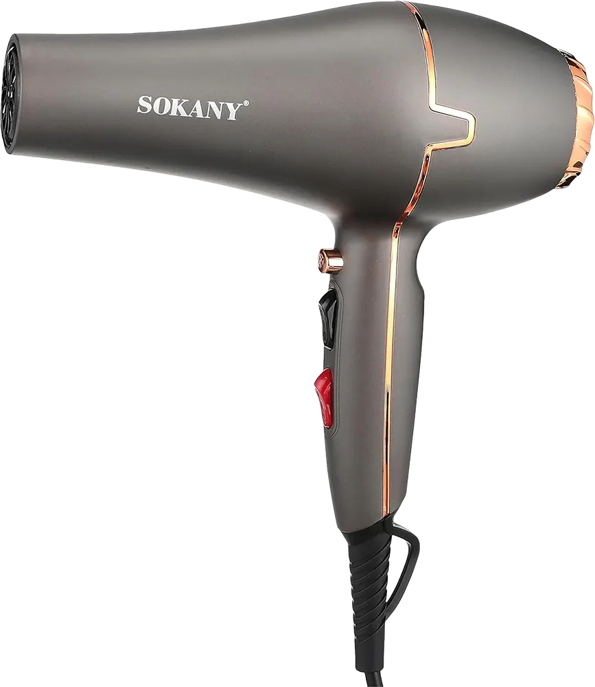 Sokany Hair Dryer, 2200 Watt, Silver, SK-8807