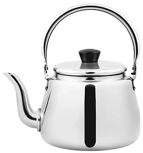 براد شاي الومنيوم بيد استانلس الدهان، مقاس 14سم،سيلفر