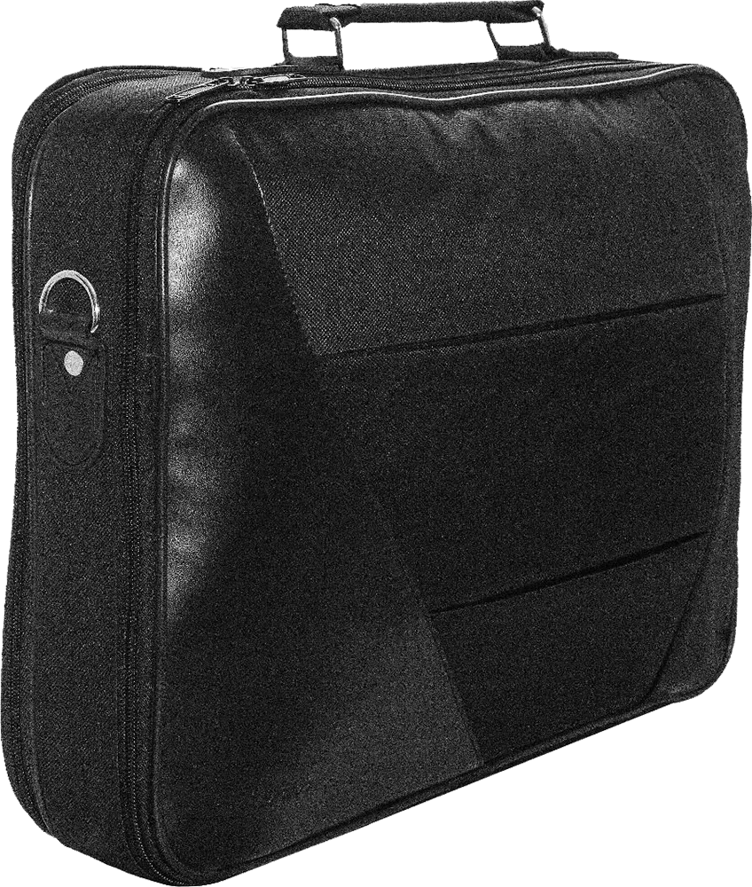 E-Train Laptop Shoulder Bag, 15.6 inch, Waterproof, Black, BG781