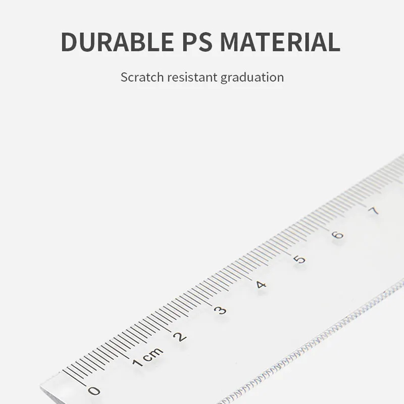 Deli  Plastic Ruler, 50 cm, Clear, E6250