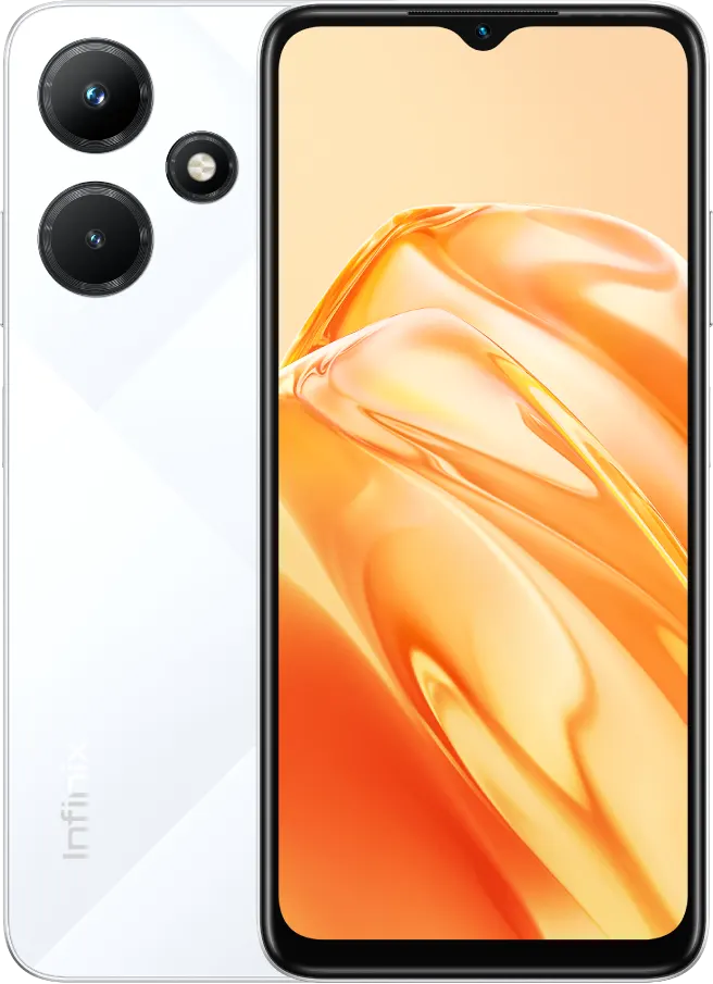 Infinix Hot 30I Dual SIM Mobile, 128GB Memory, 4GB RAM, 4G LTE, Diamond White