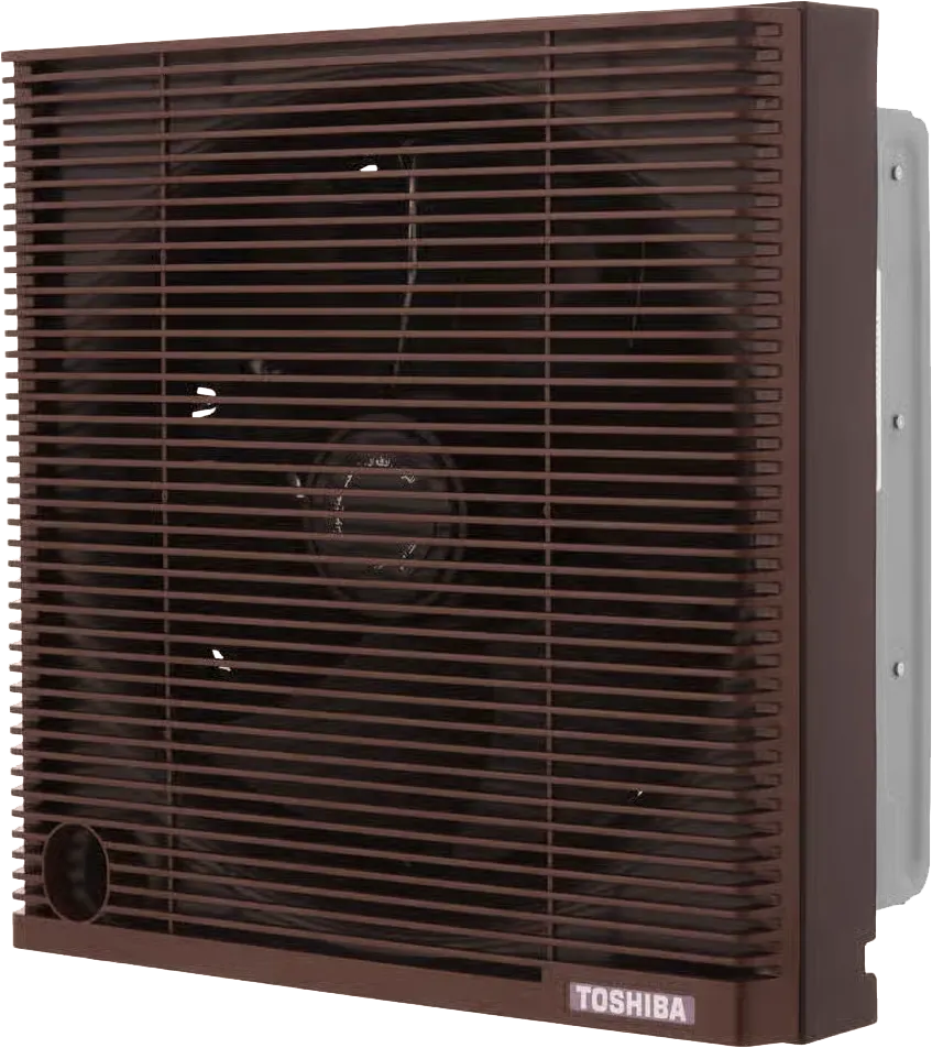 Toshiba bathroom wall hood, 25 cm, two directions, grille front, brown, VRH25S1N