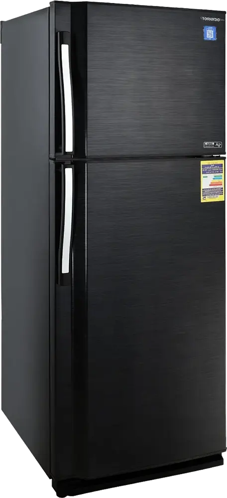 Tornado No Frost Refrigerator, 386 Litres, 2 Doors, Black, RF-48T-BK