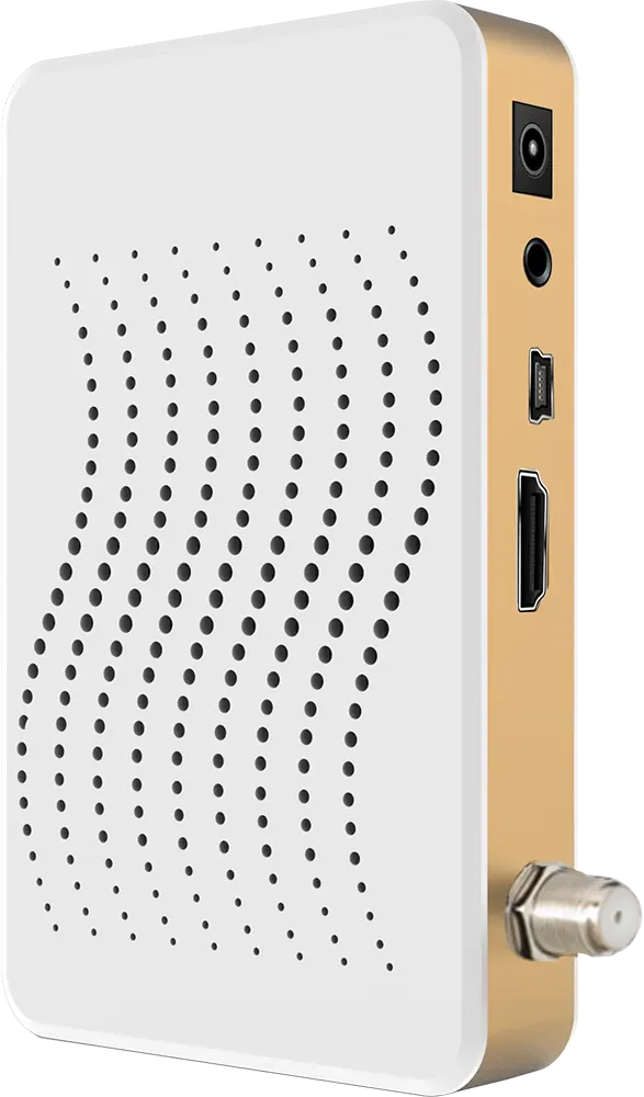 ريسيفر جروهي ميني اتش دي، 8000 قناة، USB، أبيض، GDK8900TV