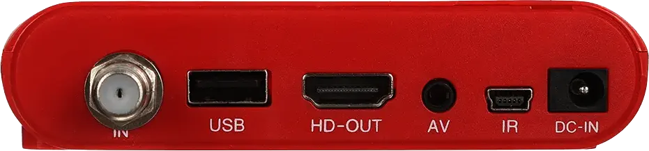 ريسيفر جروهي ميني اتش دي، 8000 قناة، USB، أحمر، 6666