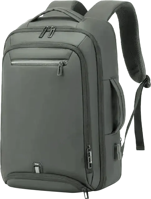Rahala Laptop Backpack, 15.6 Inches, Water Resistant, Grey, RI-5306