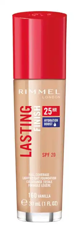 RIMMEL LASTING FINISH 25HR FOUNDATION 160 Vanilla