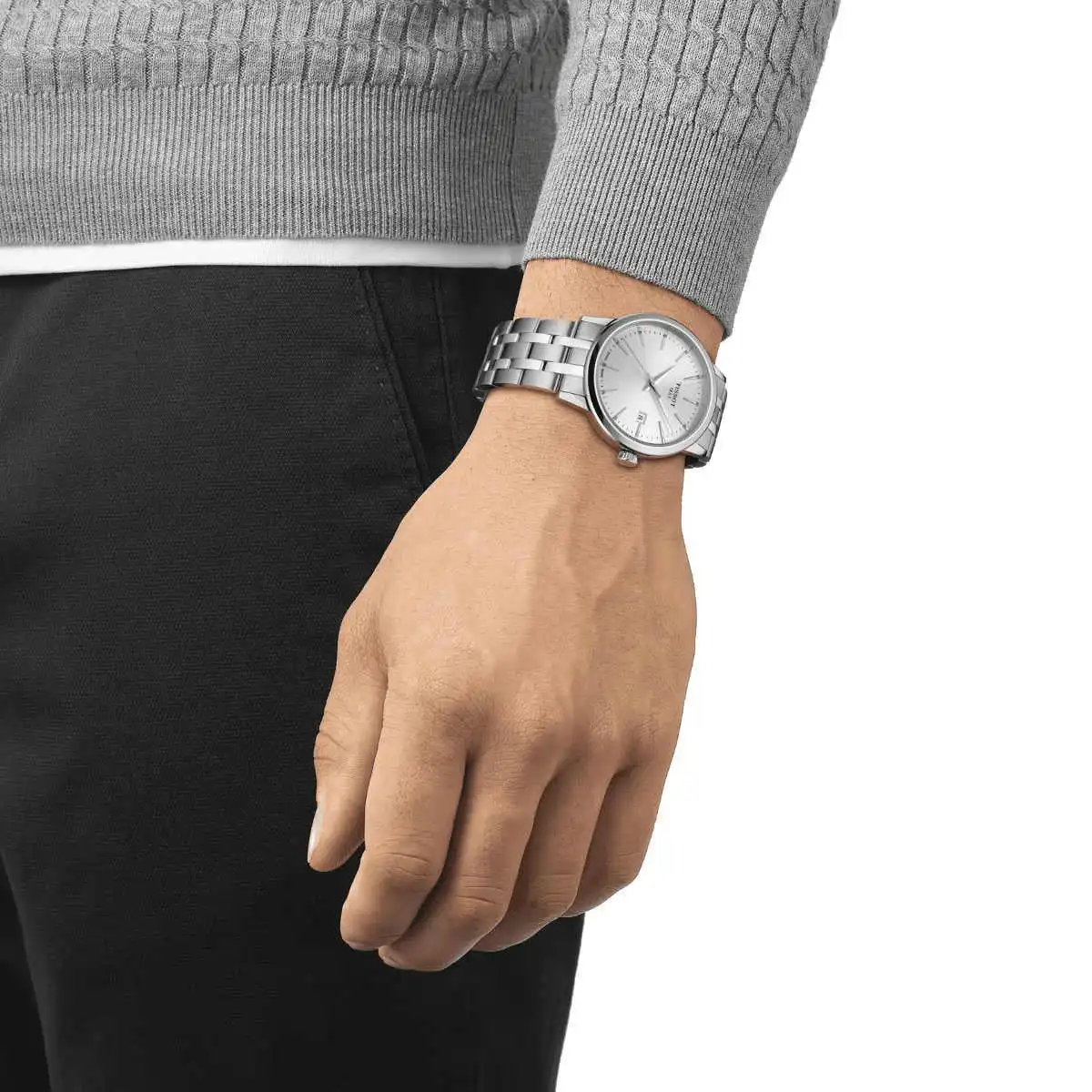 Tissot Swiss Men's Round Shape stainless steel Strap Analog Wrist Watch, Silver, T129-410-11-031