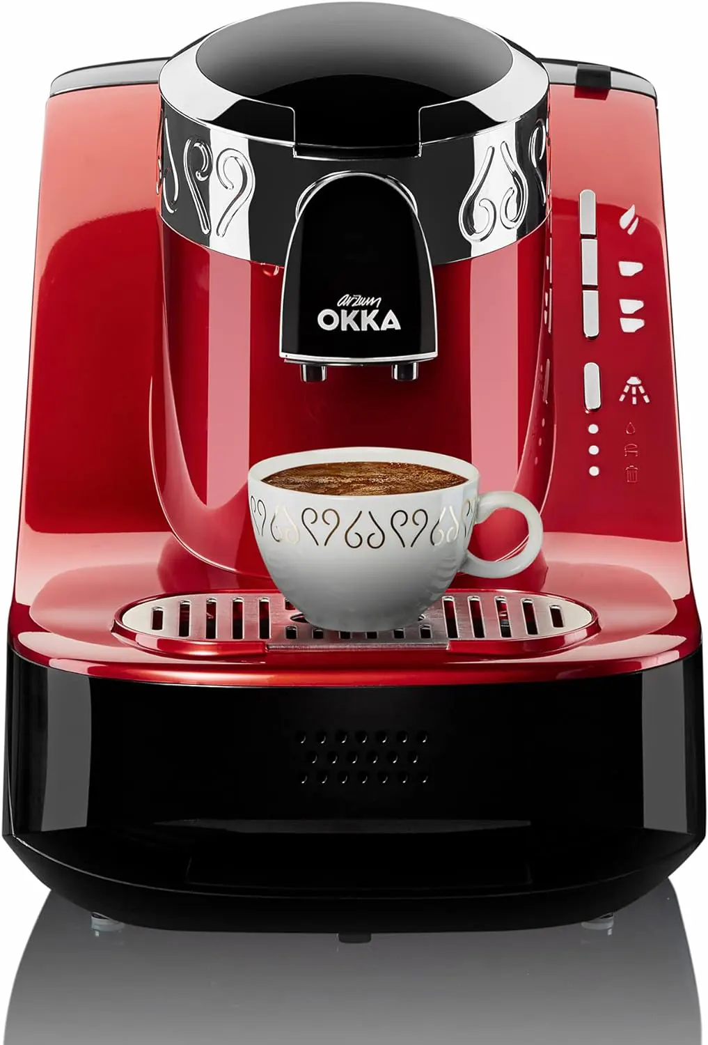 ماكينة تحضير القهوة التركي ارزوم اوكا، 710 وات، أحمر،OK002-N