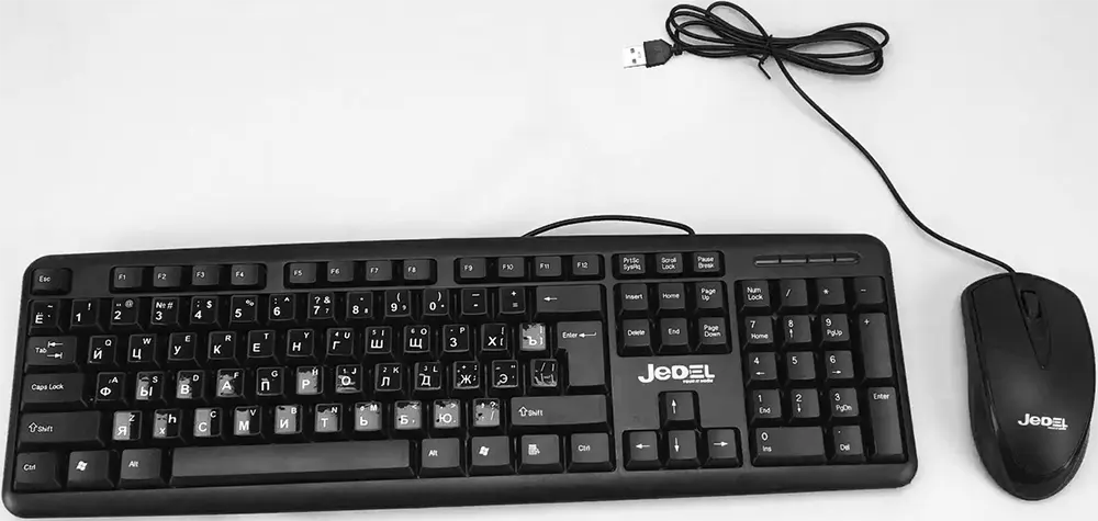 Wired mouse and keyboard Combo set Jedel, USB Interface, Black, G10