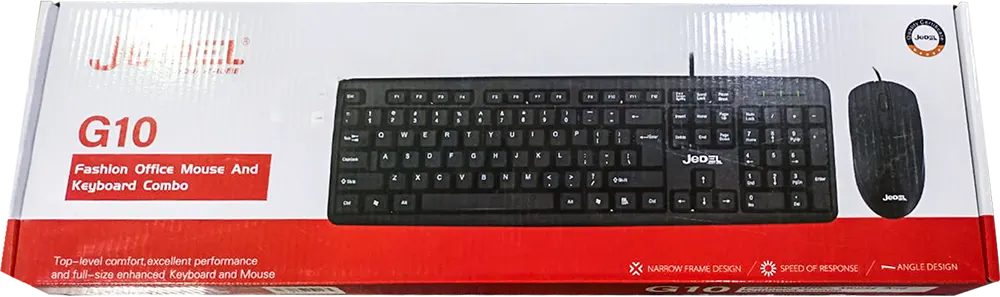 Wired mouse and keyboard Combo set Jedel, USB Interface, Black, G10