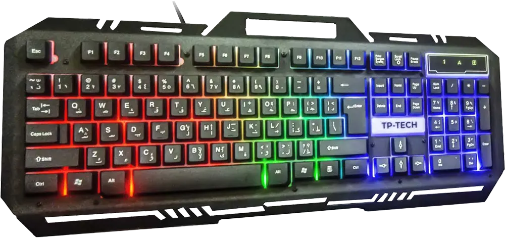 TP-Tech Wired Gaming Mouse and Keyboard Combo Set , USB Interface, Black, TP5000