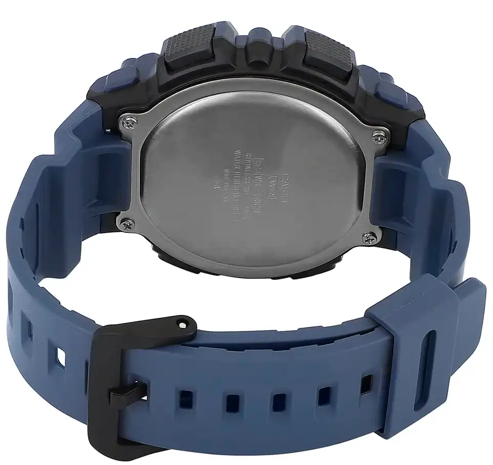 Casio Men's Round Shape Resin Strap Digital Wrist Watch, Blue , WS-1500H-2AVDF