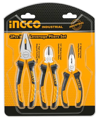 Ingco pliers set, 3 pieces, multi-function, HKPS08318