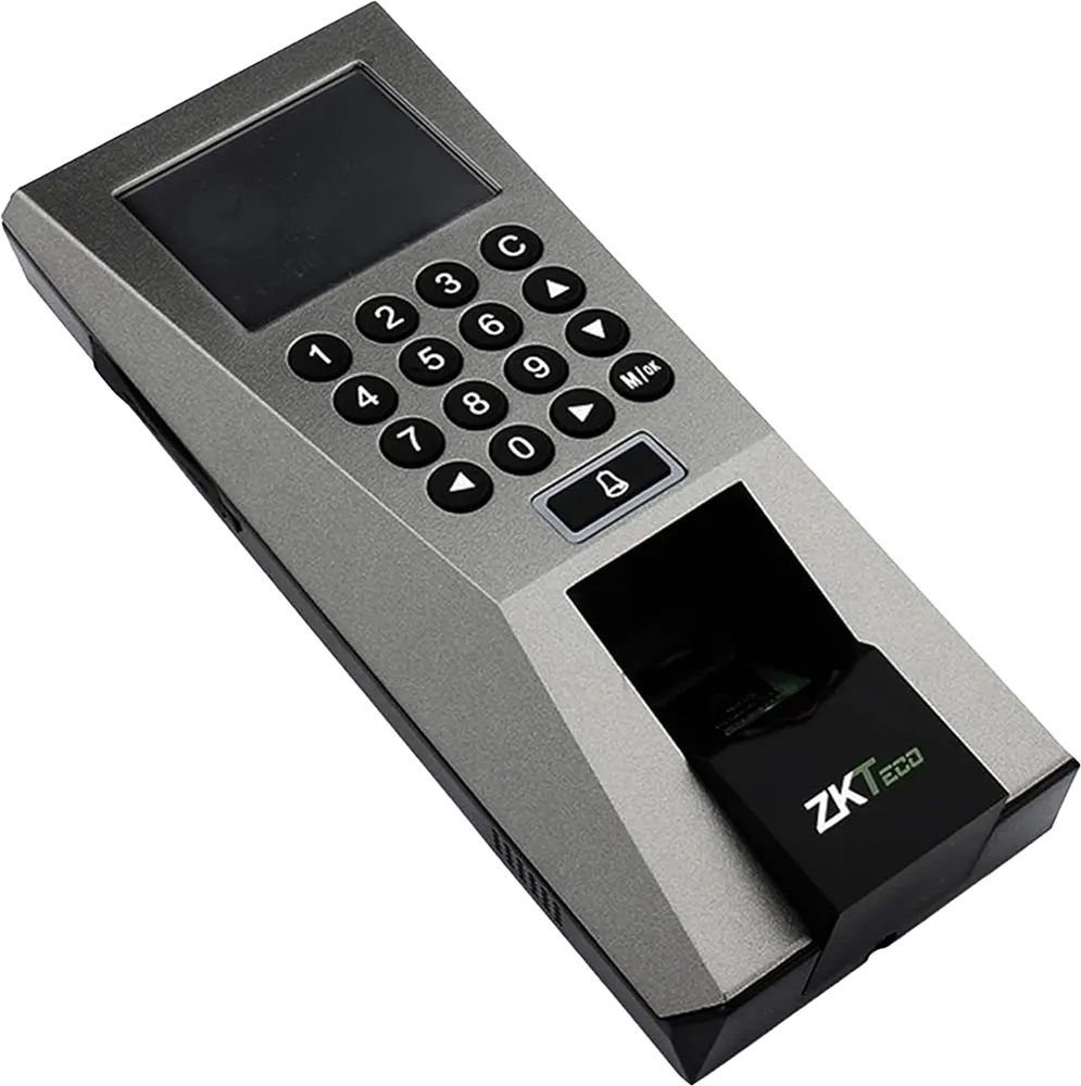 ZK TECO Fingerprint Attendance And Departure Device, 2.4 Inch Screen, Capacity Of 3000 Fingerprints, Silver, F18