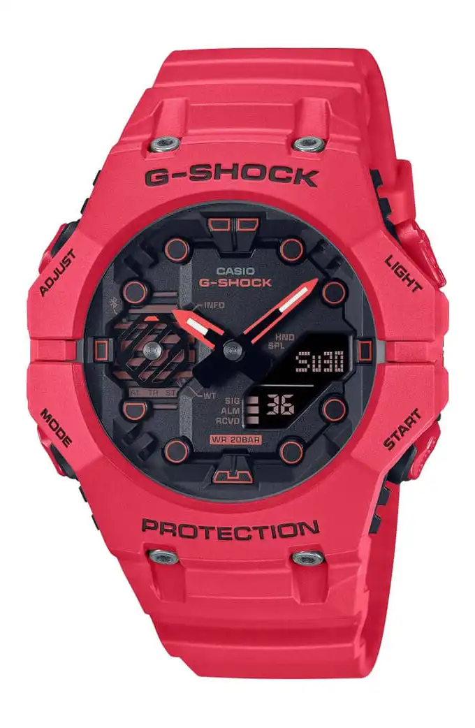 Casio G-Shock Men's Watch, Analog and Digital , Resin strap, Red , GA.B001.4ADR