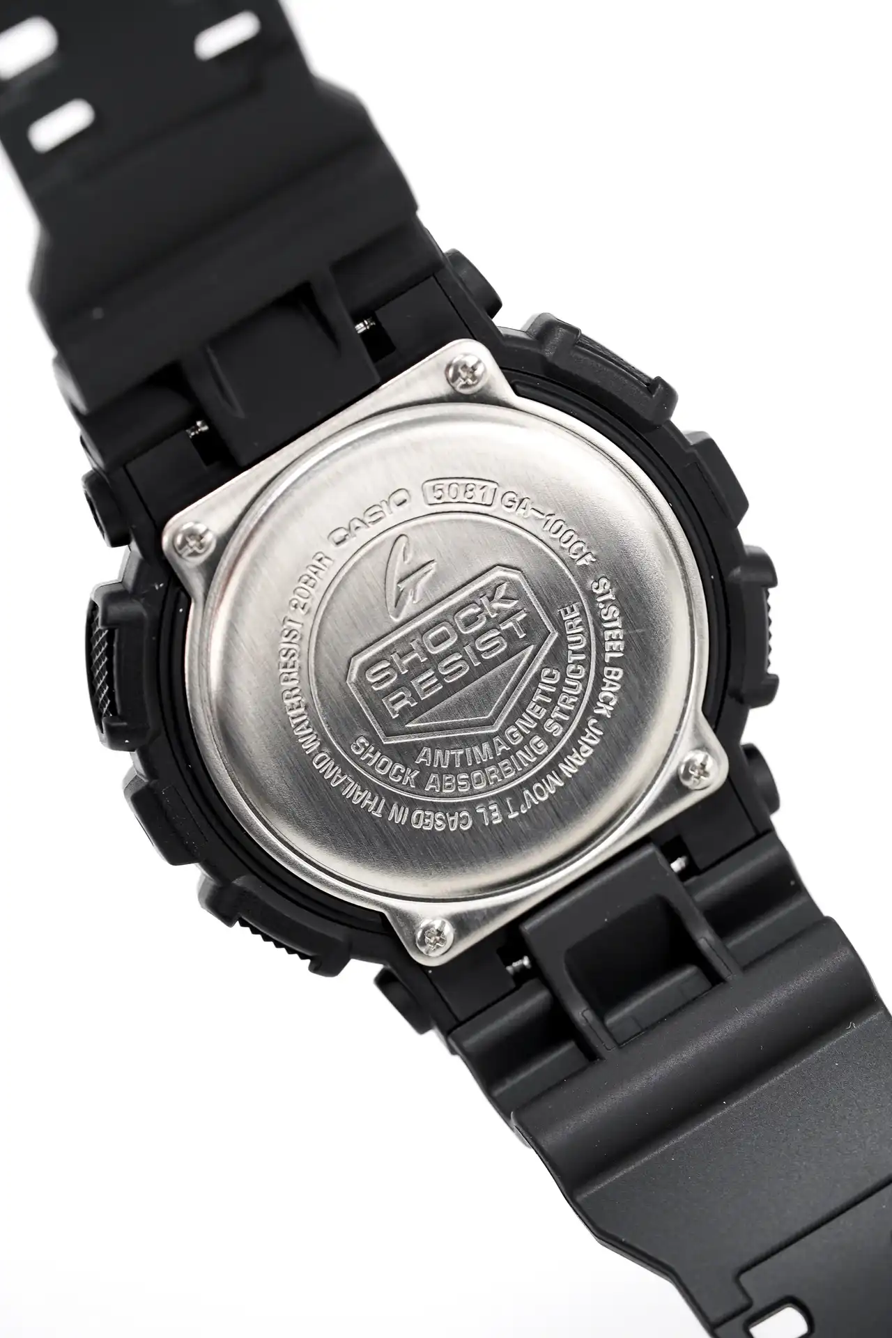 Casio G-Shock Men's Watch, Analog and Digital , Resin strap, Black GA-100CF-1ADR