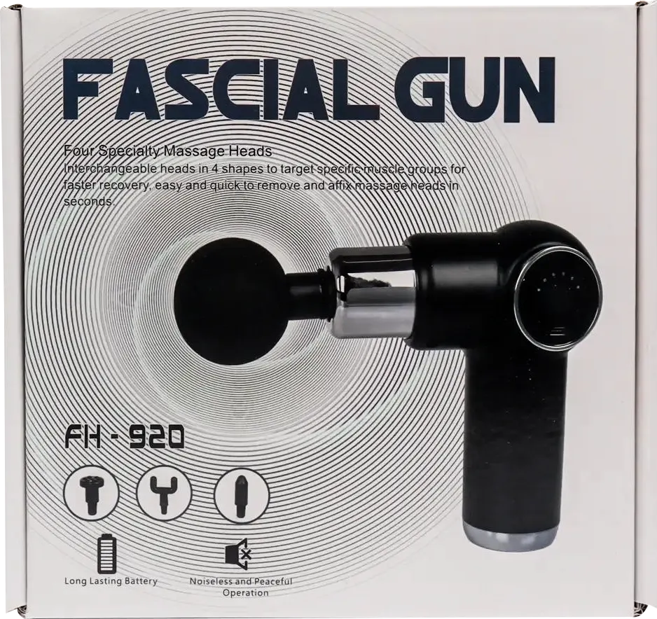 Fascial Electric Massage Gun, Black, FH-920