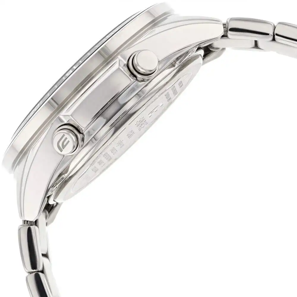 Casio Edifice Men's Round Stainless steel Strap Analog and digital Wrist Watch, Silver , EFV-C100D-1AVDF