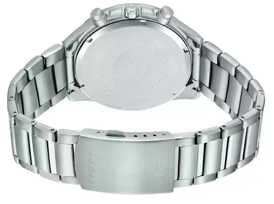 Casio Edifice Men's Round Stainless steel Strap Analog Wrist Watch, Silver , EFV-620D-1A4VUDF