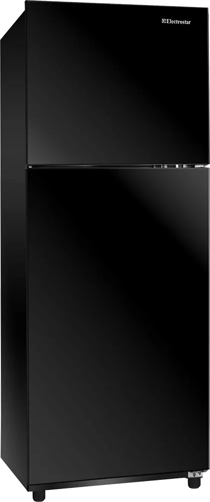 Electrostar Emelia No Frost Refrigerator, 430 Liters, 2 Doors, Black Glass, LR430NGS00