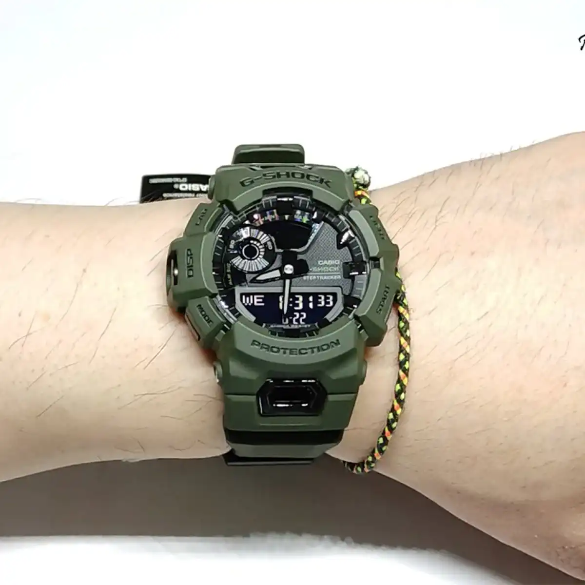 ساعة كاسيو جى شوك رجالي ، عقارب و رقمية، أخضر غامق GBA-900UU-3ADR