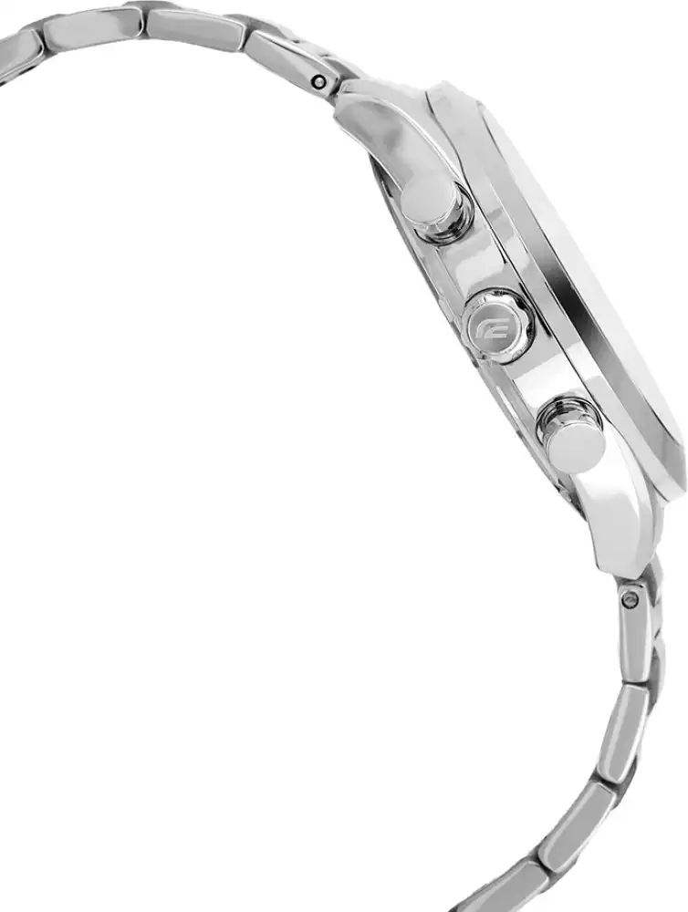 Casio Edifice Men's Round Stainless steel Strap Analog Wrist Watch, Silver , EFB-710D-1AVUDF