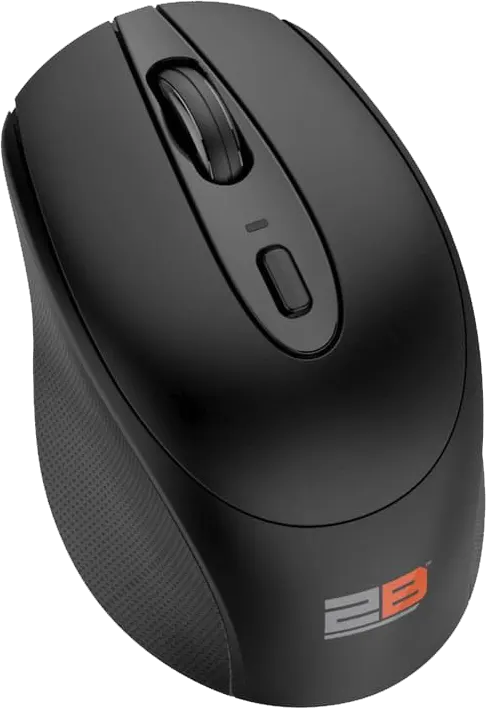 Wireless Mouse 2B , 2400dpi, Dual Mode, Bluetooth 2.4GHz, Black, MO18A