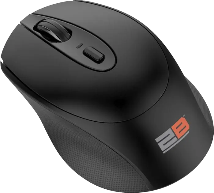 Wireless Mouse 2B , 2400dpi, Dual Mode, Bluetooth 2.4GHz, Black, MO18A