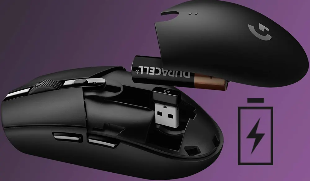 Wireless Mouse Logitech, 12000DPi, Black, G304